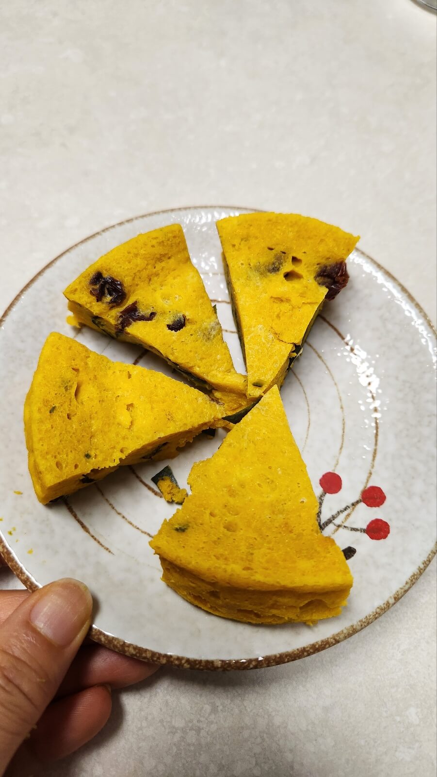 단호박으로 만든 건강빵 사진