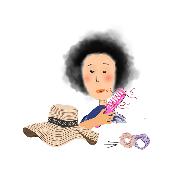 머리카락이 제법 많이 빠진 모습