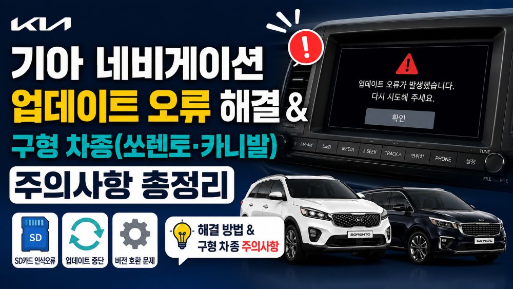 기아네비업데이트오류해결