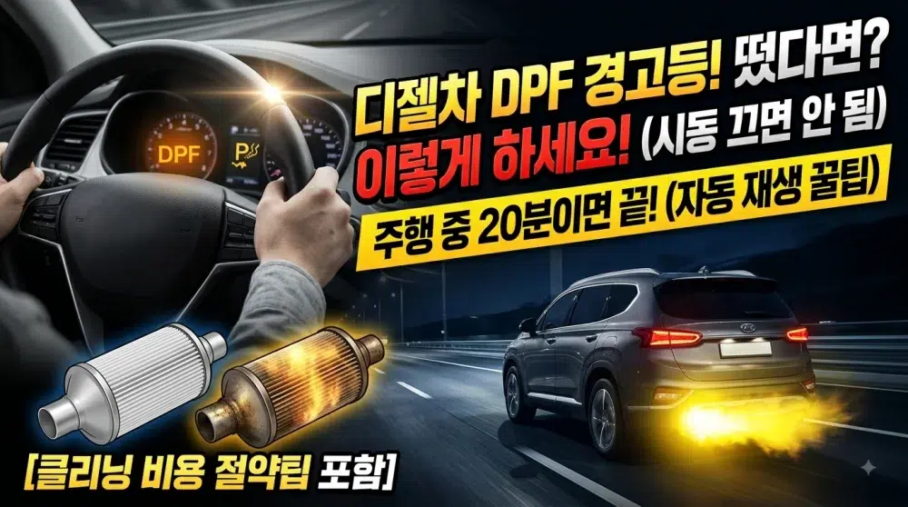 디젤차 DPF 경고등 떴을 때 대처법