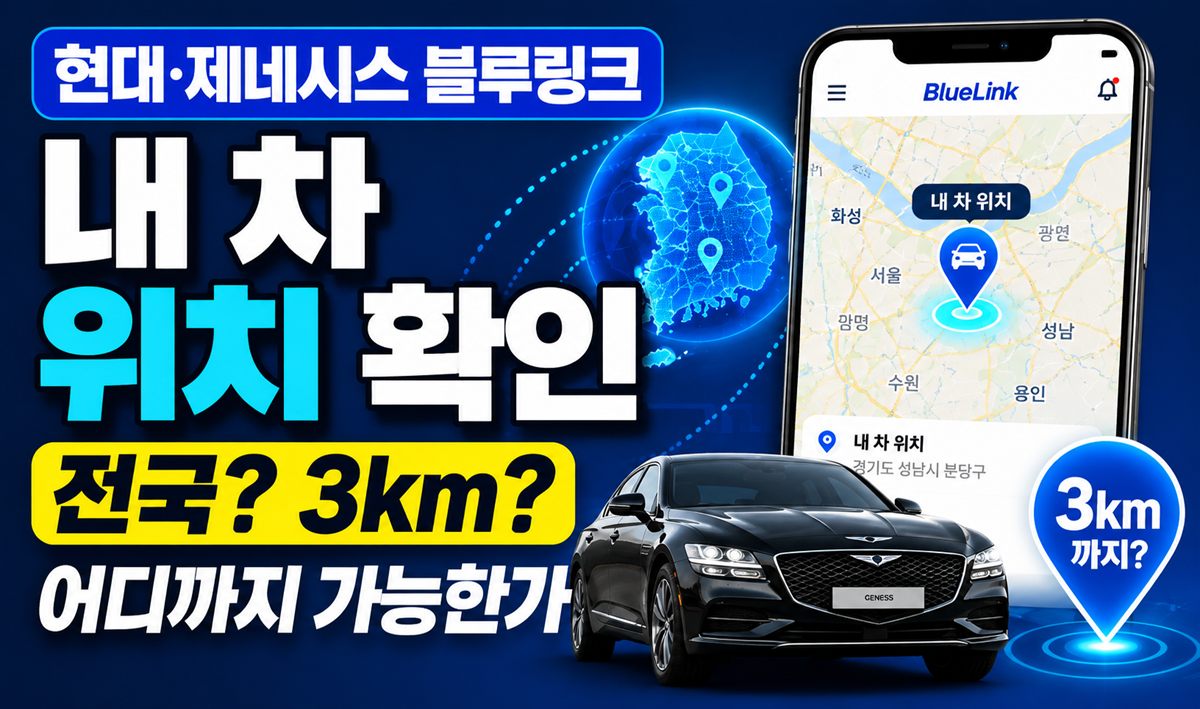 블루링크 위치 조회 어디까지 되는가
