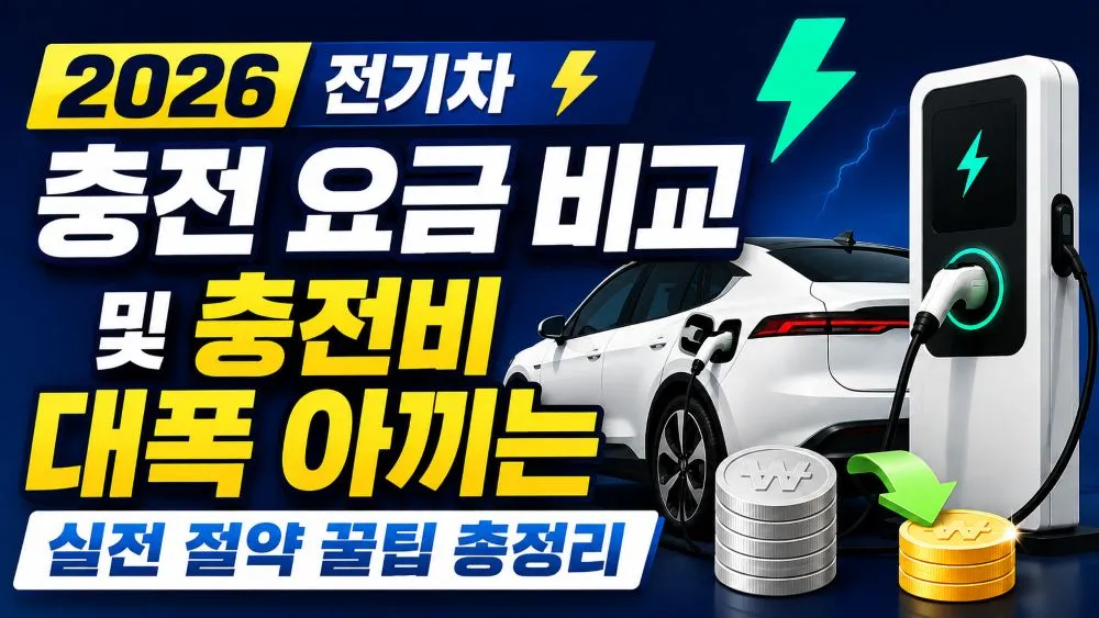 전기차 충전 요금 비교 및 절약 팁